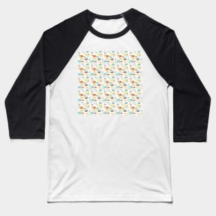 Mod Shapes Pattern. Baseball T-Shirt